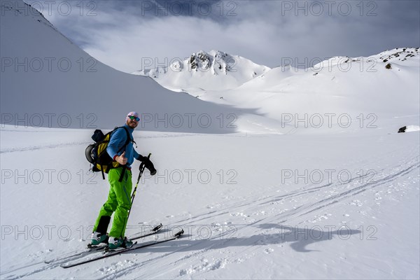 Ski tourers in the snow