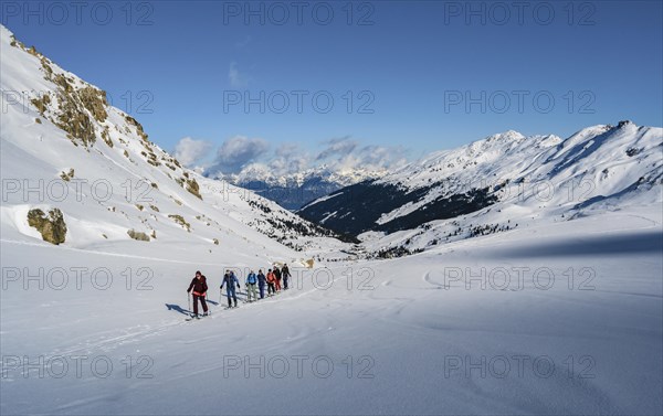 Group of ski tourers