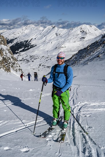 Group of ski tourers