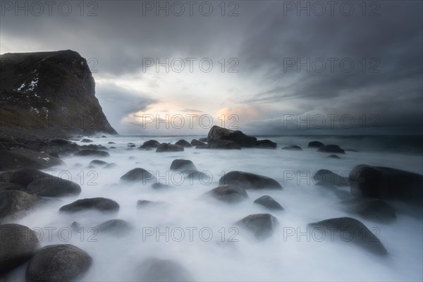 Beach at the blue hour