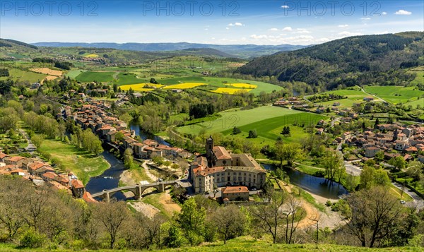 Meander on the Allier river