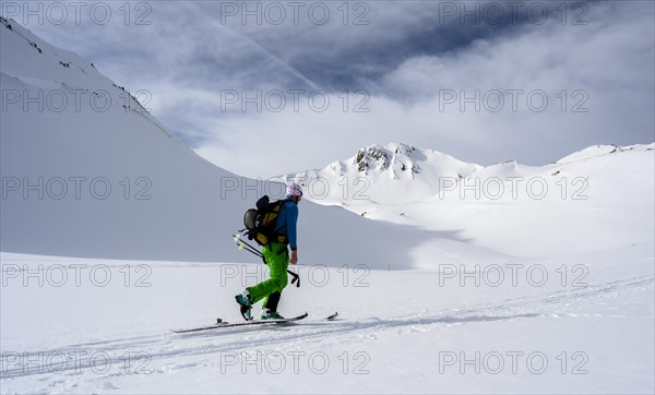 Ski tourers in the snow