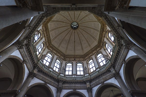 Inner dome of the baroque church Santa Maria della Salute