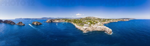 Aerial view of the islas Malgrat and Santa Ponca