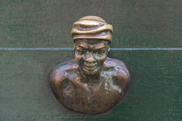 Head of an Oriental as doorknob