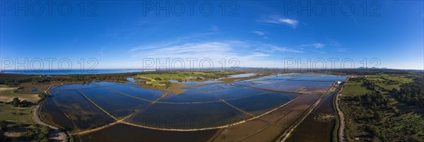 Panorama of salt flats