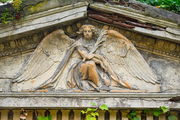 Historical angel with feather