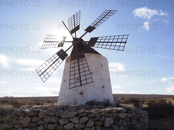 Windmill with sun star