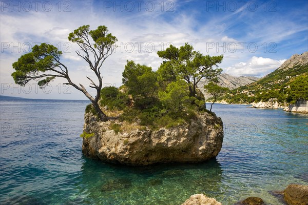 Rocky coast near Brela