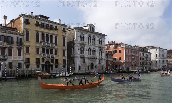 Gondola race on St. Mark's Day