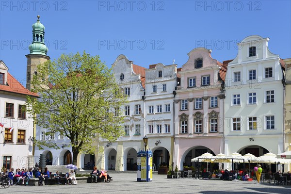 Bower houses on the town hall square