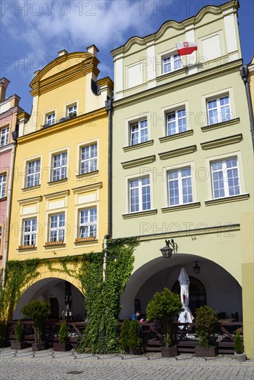 Bower houses on the town hall square