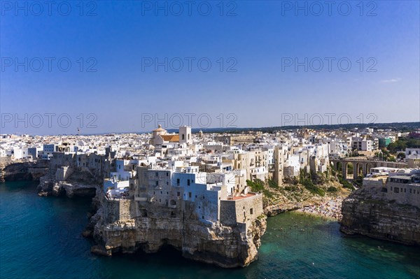 Aerial view of Polignano a Mare