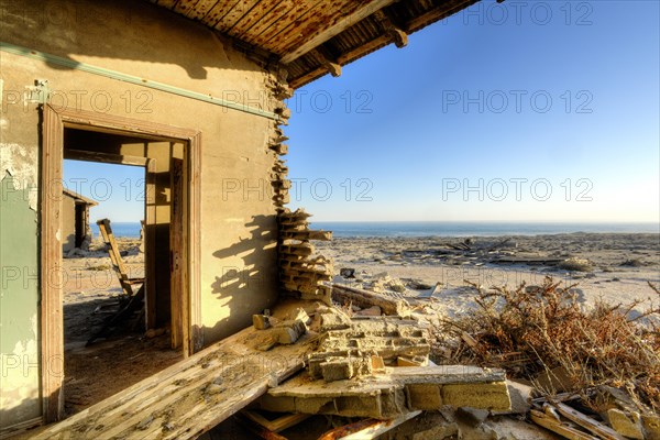 Ruins of a residential building