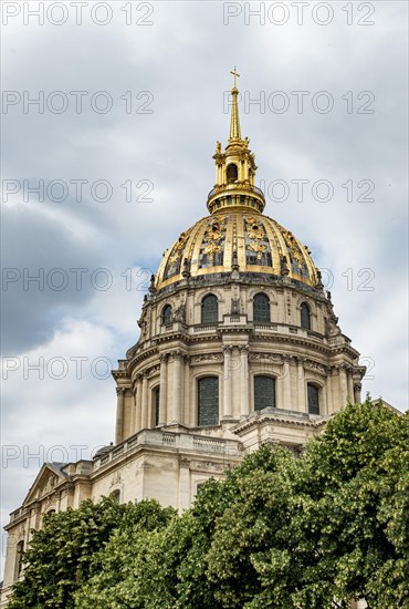 Cathedral of the Invalides with golden dome