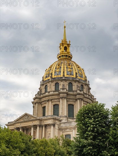 Cathedral of the Invalides with golden dome