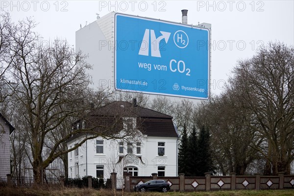 Large poster near the A 40 motorway