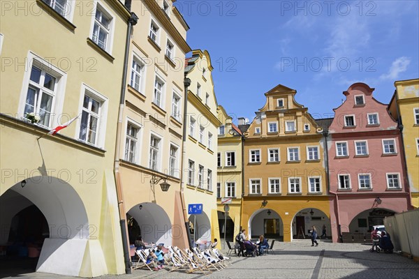 Bower houses on the town hall square