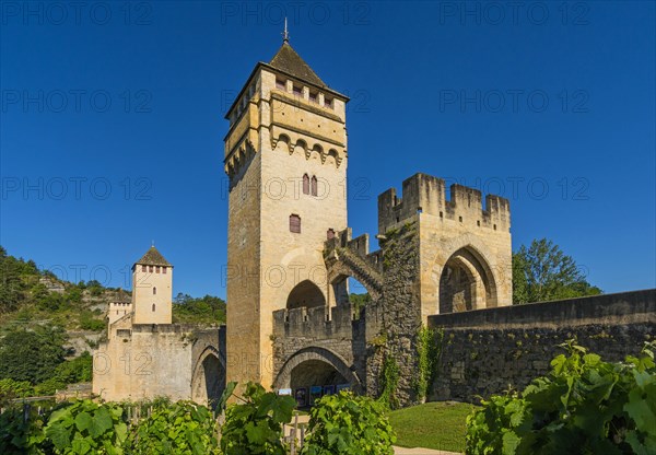 Valentre bridge on Santiago de Compostela pilgrimage road