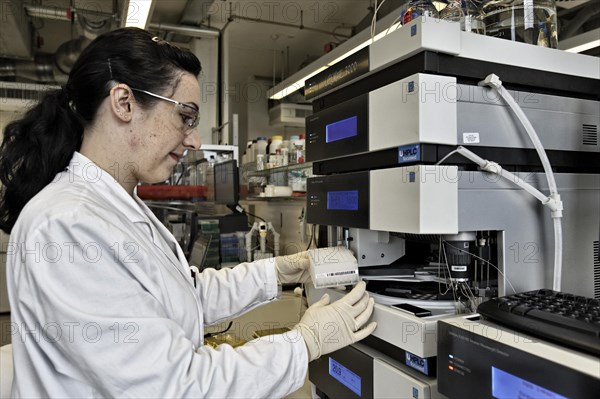 Laboratory assistant researching a vaccine against coronavirus