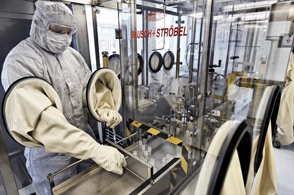 Laboratory assistant researching a vaccine against coronavirus