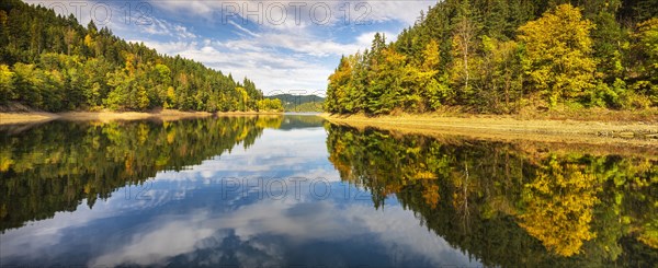 Autumn at the Hohenwarte reservoir