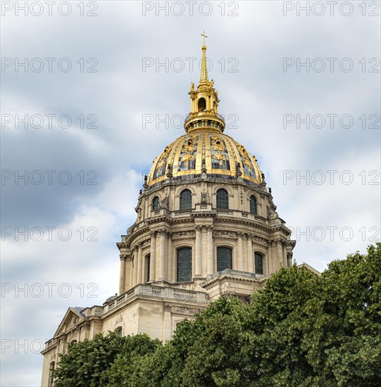 Cathedral of the Invalides with golden dome