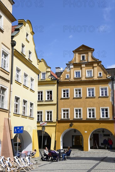 Bower houses on the town hall square