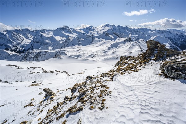 View from the Geierjoch to the Olperer and Zillertaler Alps