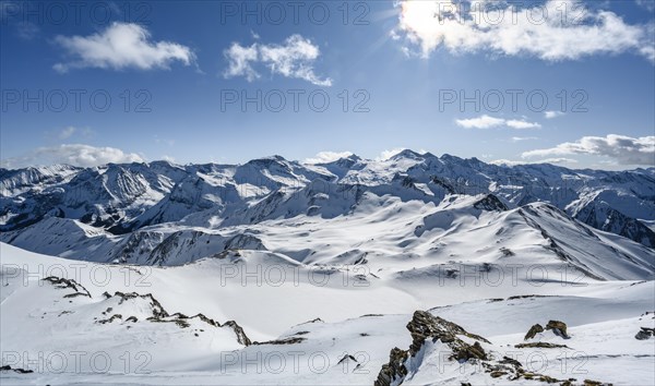 View from the Geierjoch to the Olperer and Zillertaler Alps