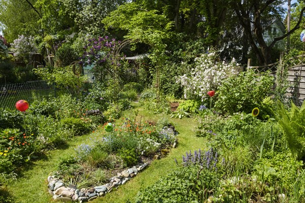 Small garden in spring