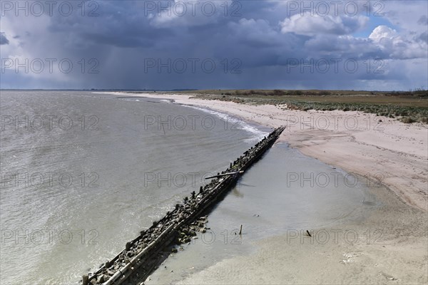 Erosion on a North Sea island