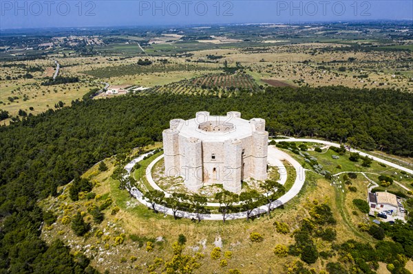 Aerial view of Castel del Monte