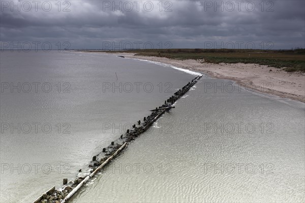 Erosion on a North Sea island