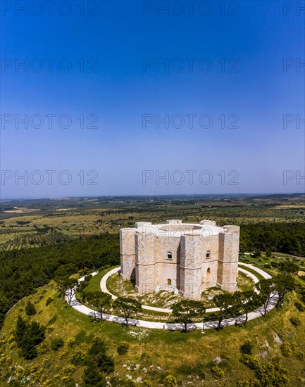 Aerial view of Castel del Monte