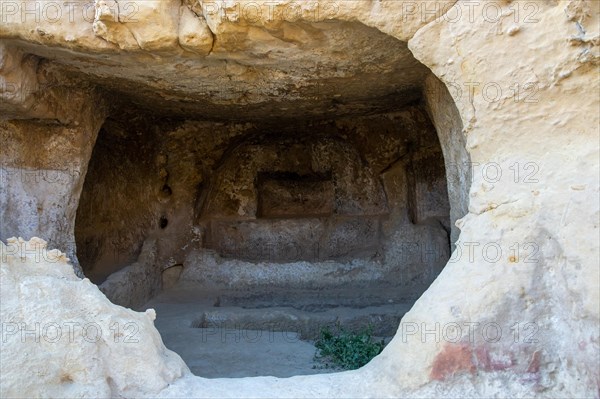 Historic cave dwelling near Matala