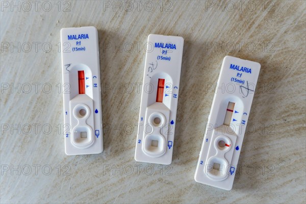 Results of quick malaria test from blood