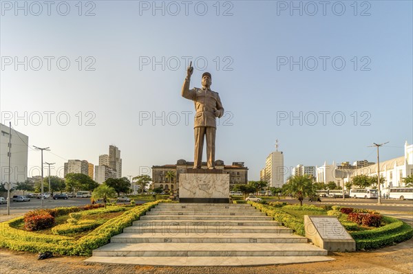 Statue of Machel Samora on Independence square in Maputo