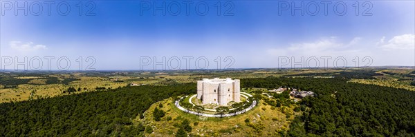 Aerial view of Castel del Monte