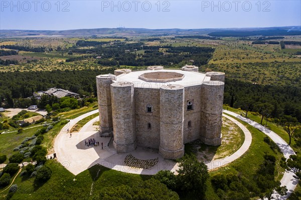 Aerial view of Castel del Monte