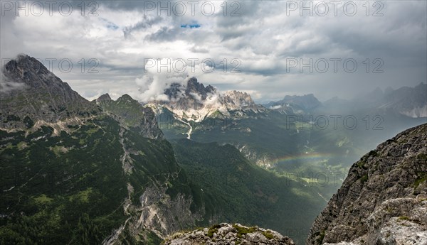 View of Monte Cristallo from the Via Ferrata Vandelli