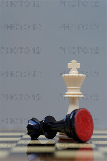 Two chessmen on chessboard