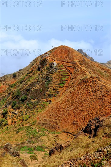 Lonely houses in the mountains of Santo Antao