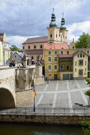 View of the Minorite Church of St. Mary and the Gothic Bridge