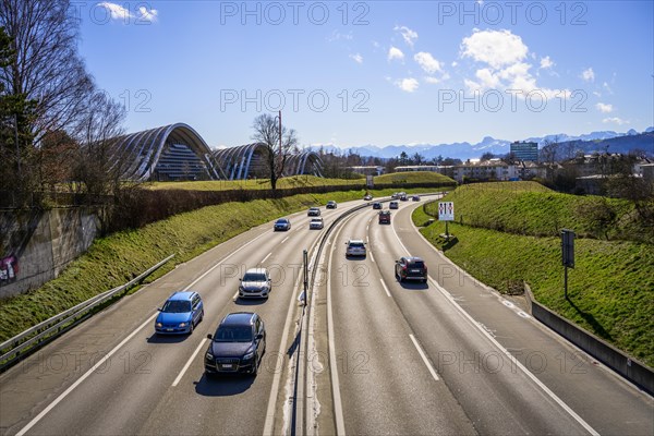 Zentrum Paul Klee next to the A6 motorway