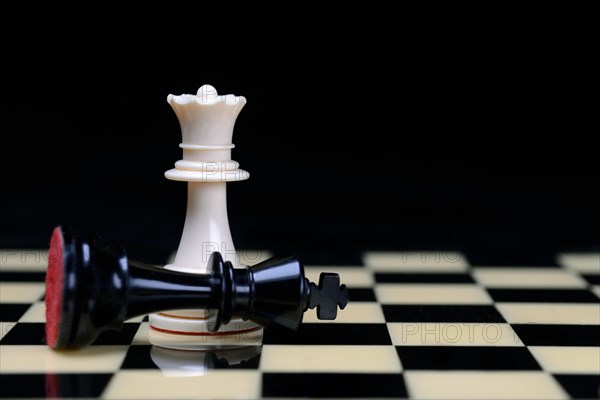 Two chessmen on chessboard