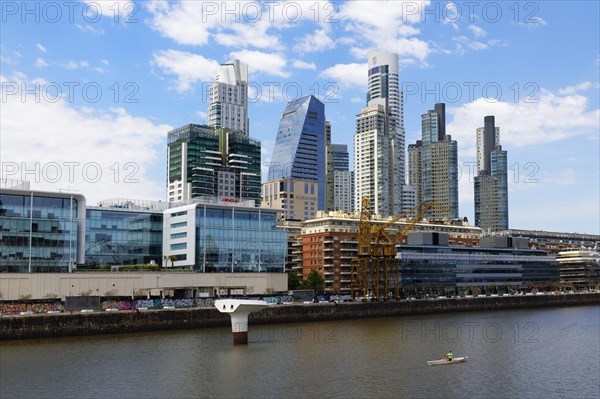 The city skyline at Puerto Madero