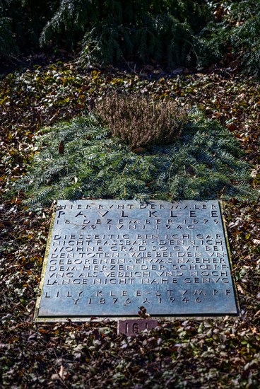 Grave of the painter Paul Klee