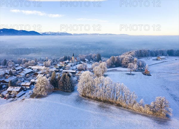 Village Hechenberg in the morning light