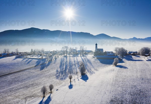 Village Gaissach in winter